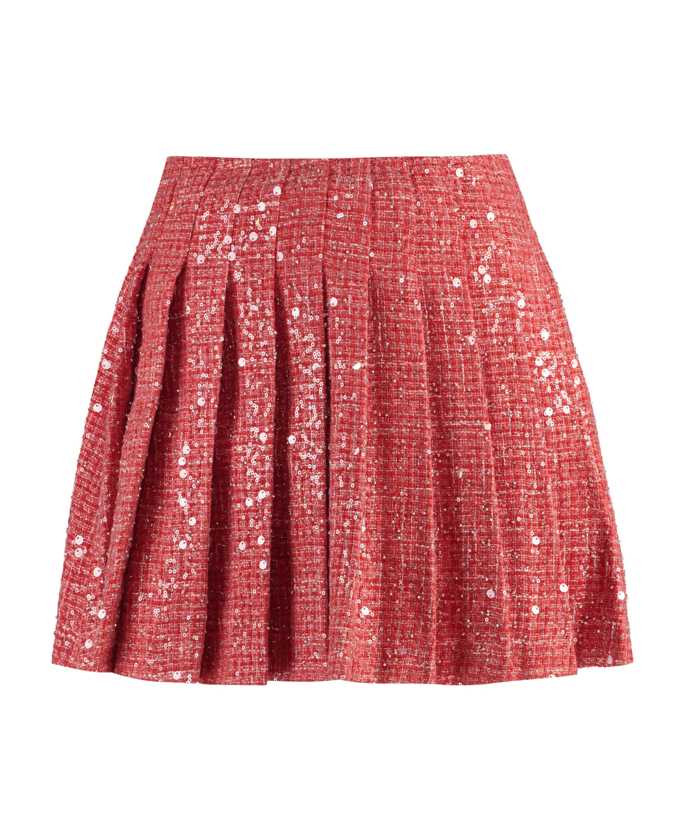 self-portrait Pleated Skirt - red スカート