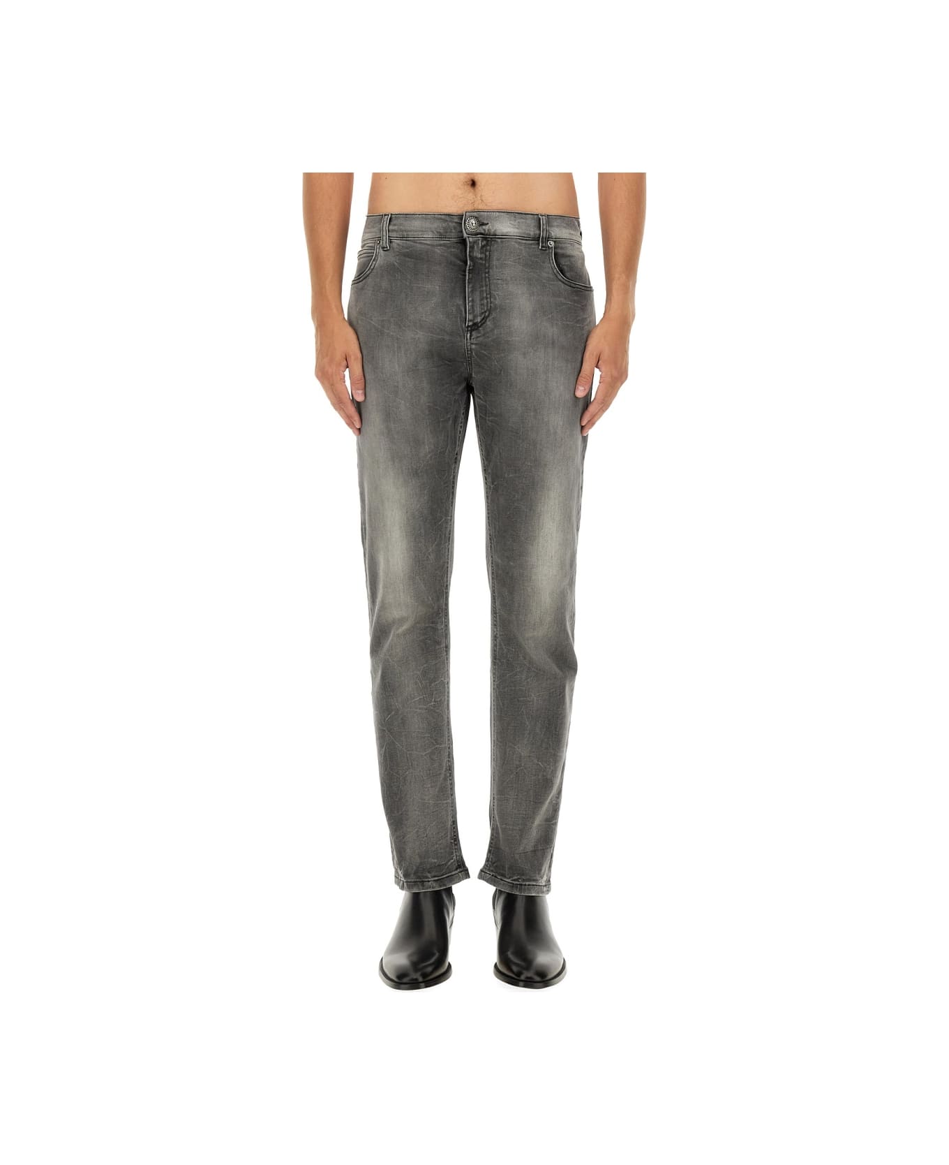 Balmain Regular Fit Jeans - GREY