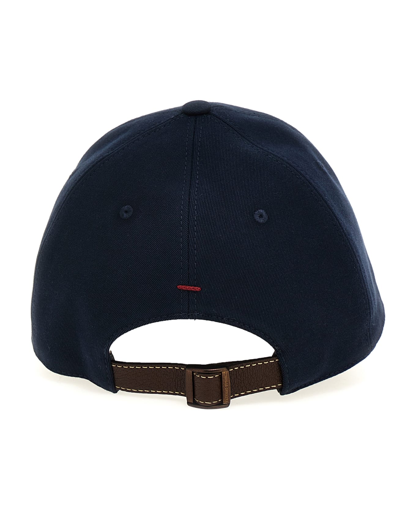 Brunello Cucinelli Logo Embroidery Cap - Blue