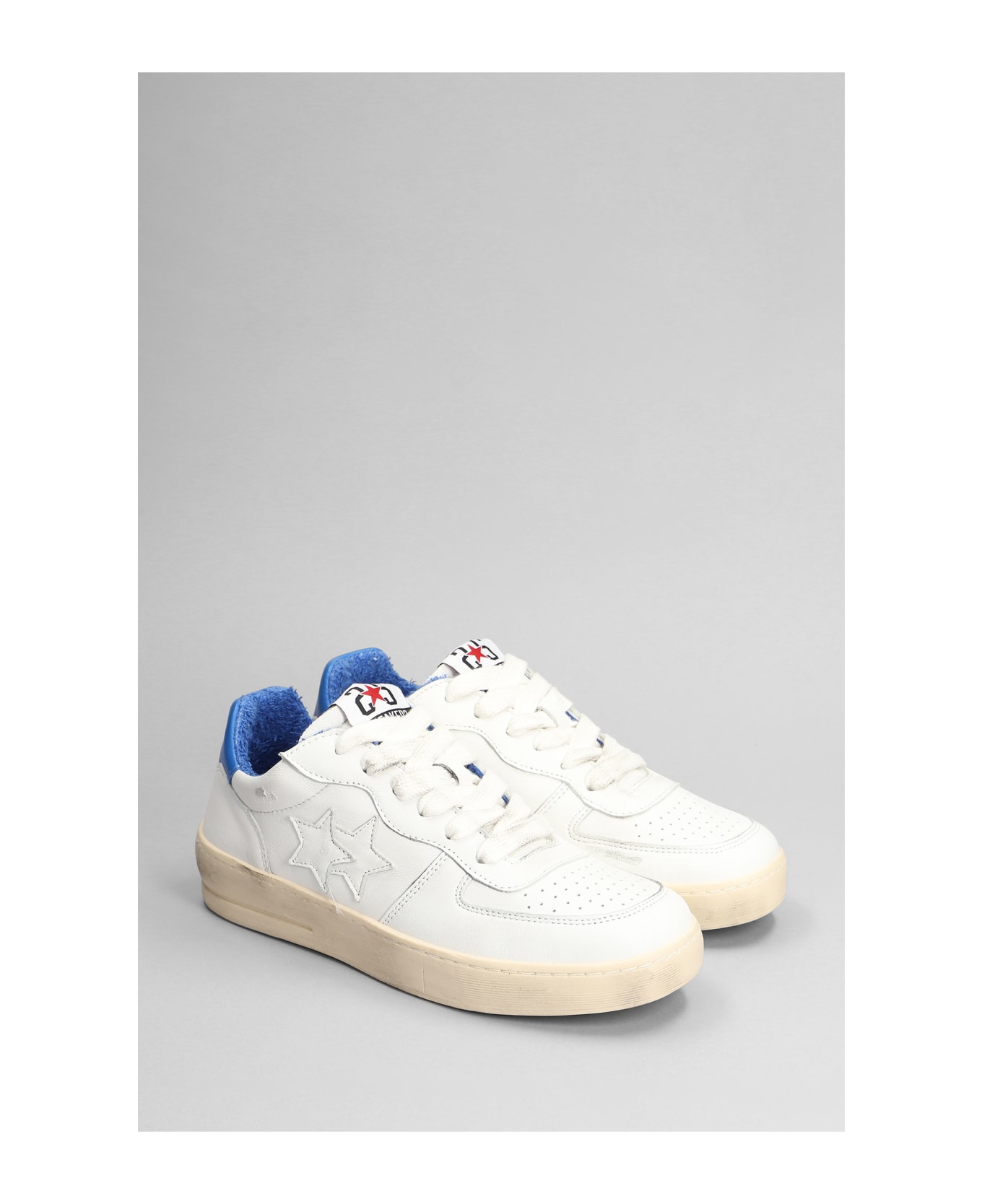 2Star Padel Star Sneakers In White Leather - white スニーカー