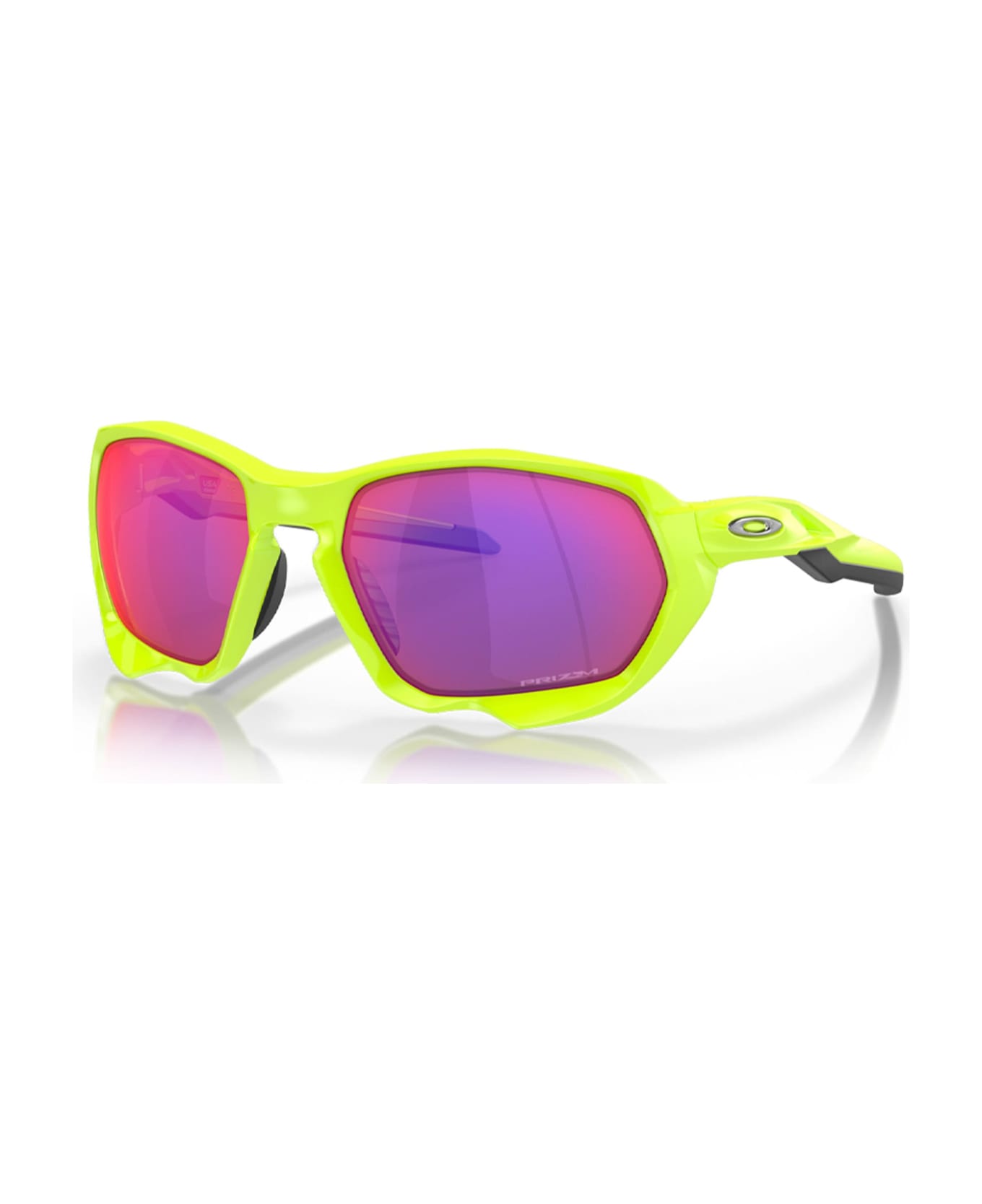 Oakley Plazma - Matte Retina Burn / Prizm Road Sunglasses - yellow