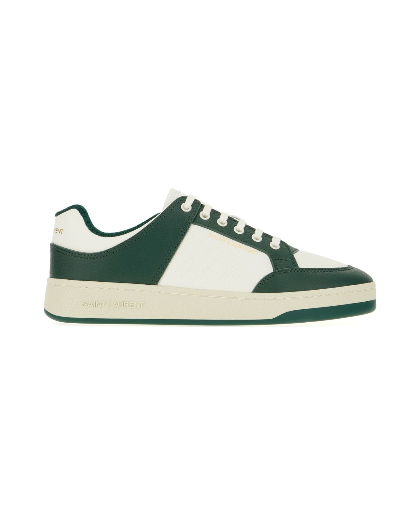Saint Laurent Two-tone Leather Court Sl/61 Sneakers - 6379