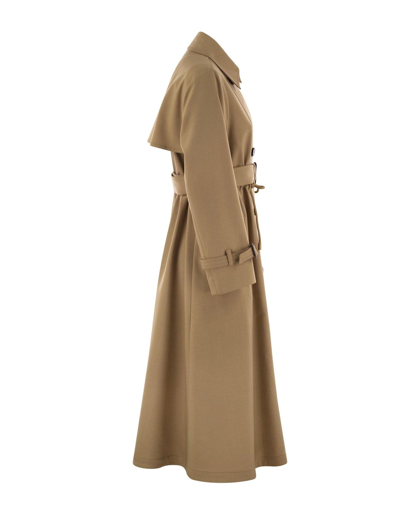 Weekend Max Mara Double-breasted Belted Coat - Cammello