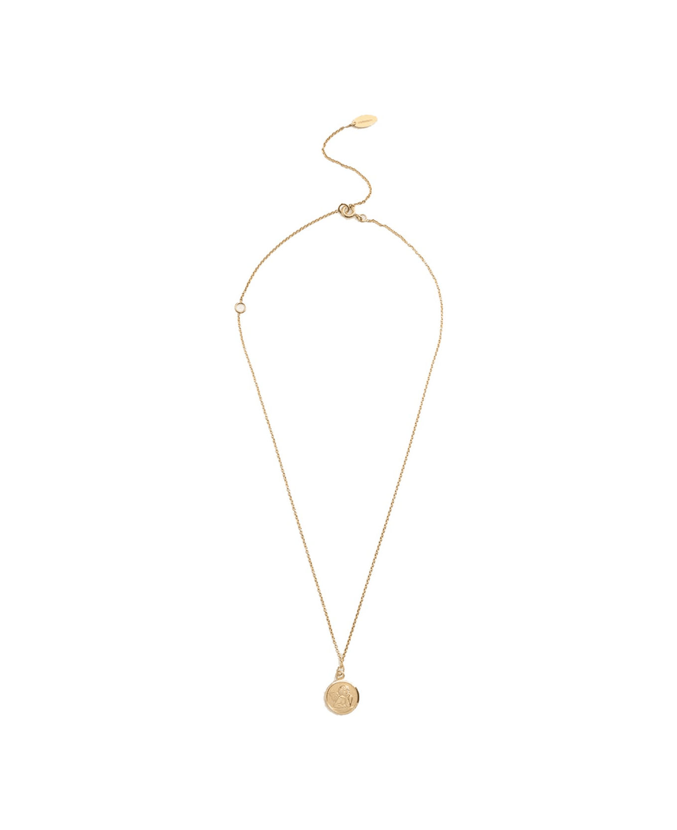 Dolce & Gabbana Necklace With Angel Medallion - Gold