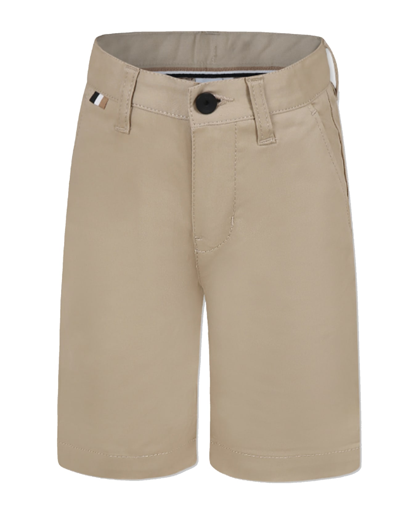 Hugo Boss Beige Shorts For Boy - Beige