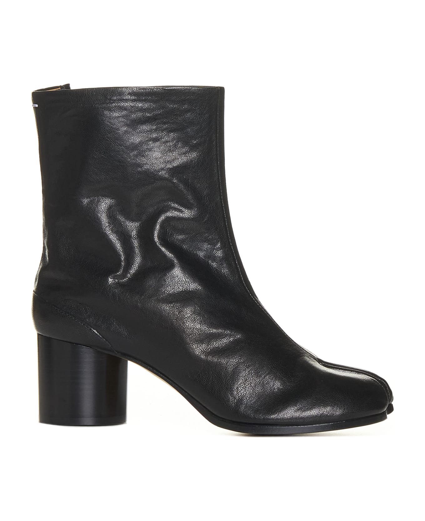Maison Margiela Tabi Leather Ankle Boots - Black ブーツ