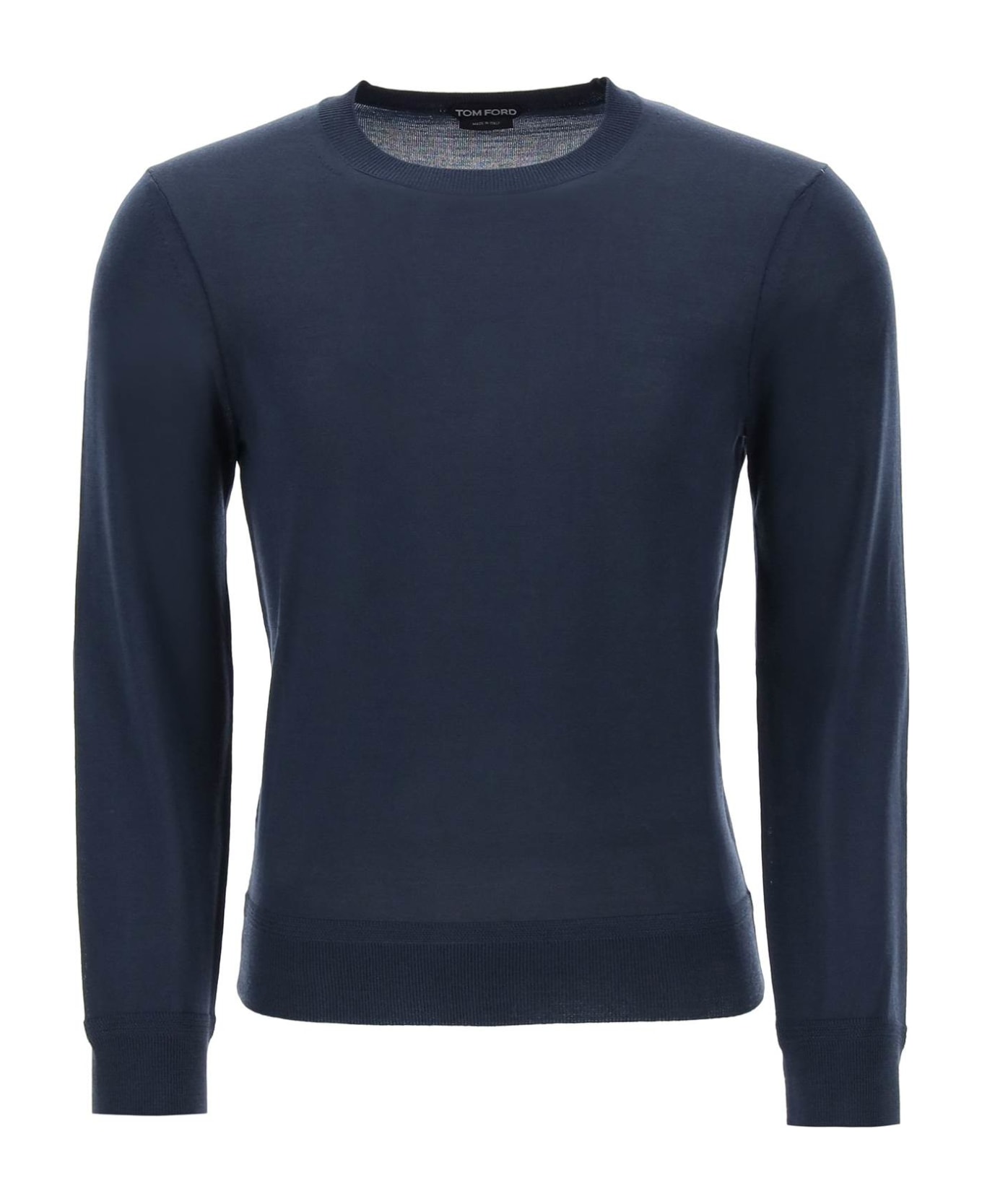 Tom Ford Fine Wool Sweater - NAVY (Blue) ニットウェア