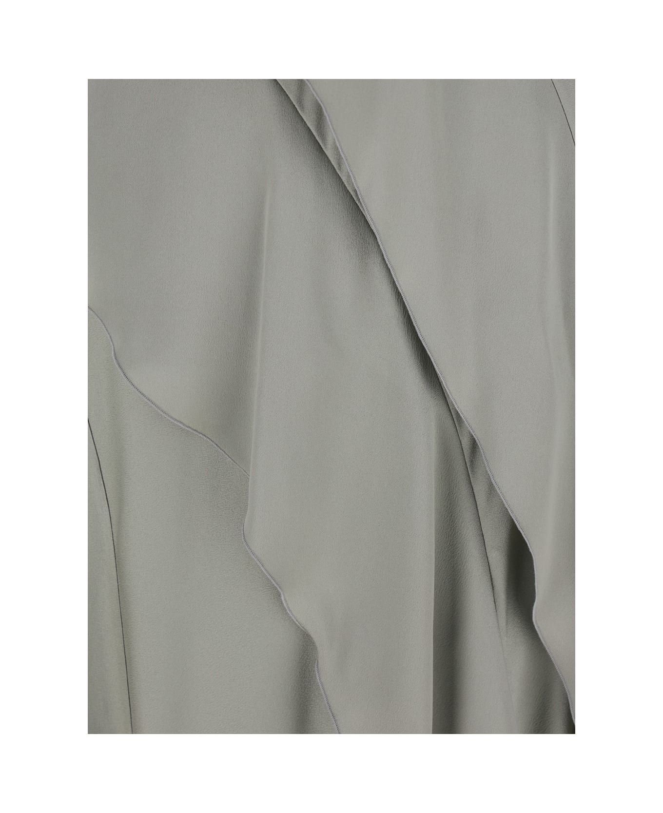 Antonelli 
luisiana
 Gray Dress With Spaghetti Straps And Front Ruffle In Satin Woman - Grey