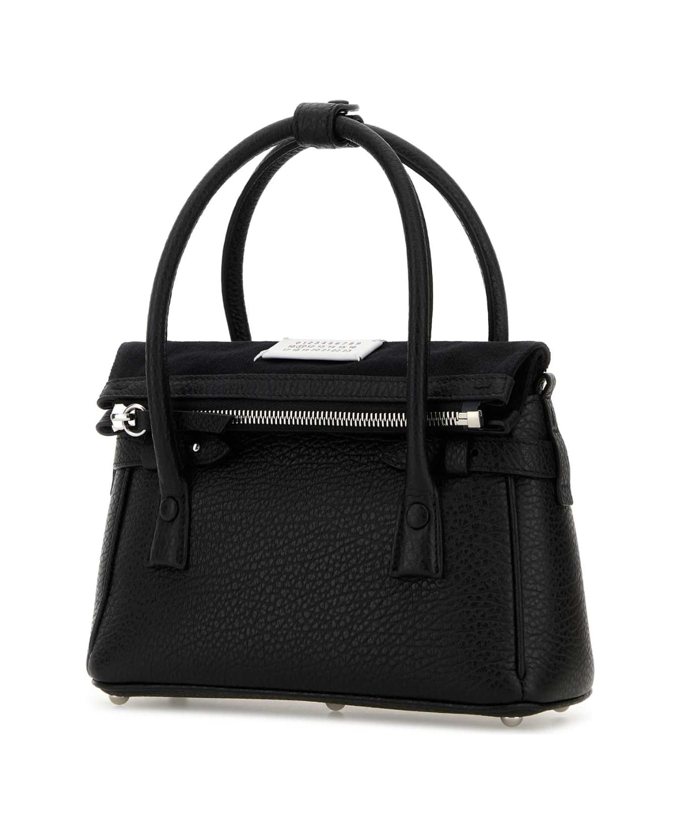 Maison Margiela Black Leather Handbag - BLACK