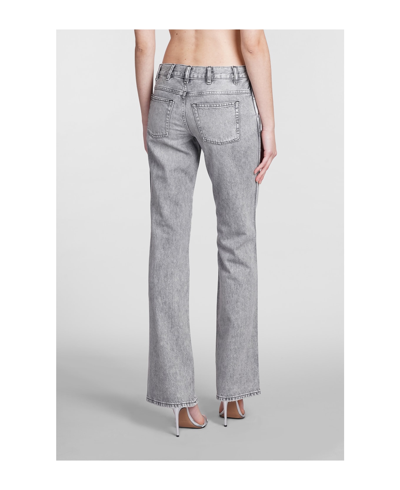 IRO Barni Jeans In Grey Cotton - Grey