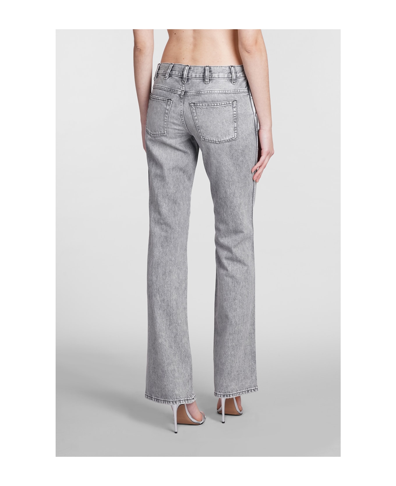 IRO Barni Jeans In Grey Cotton - grey