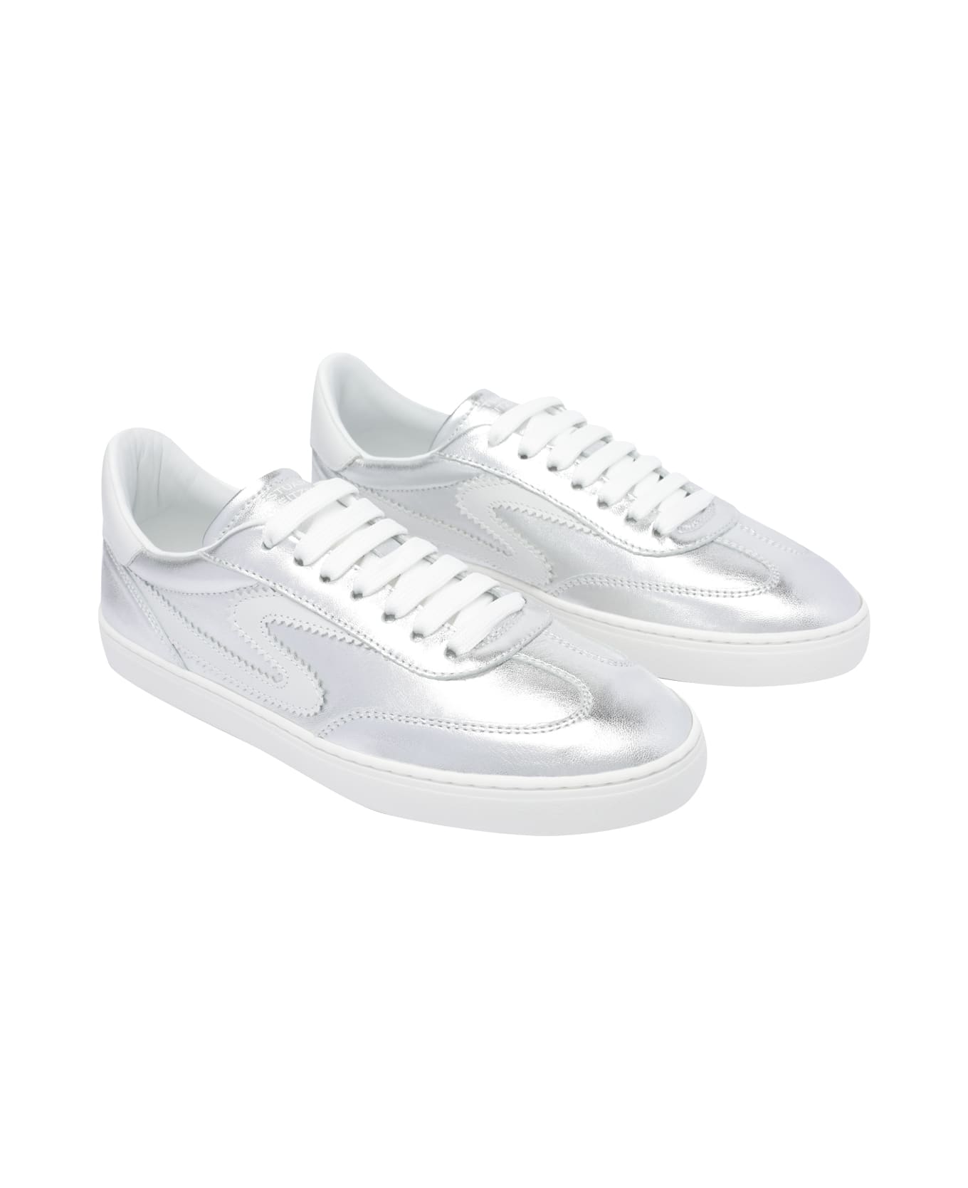Stuart Weitzman Runaround Sneakers - Silver