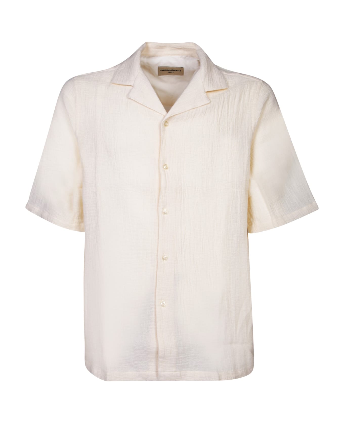 Officine Générale Short Sleeves White Shirt - White