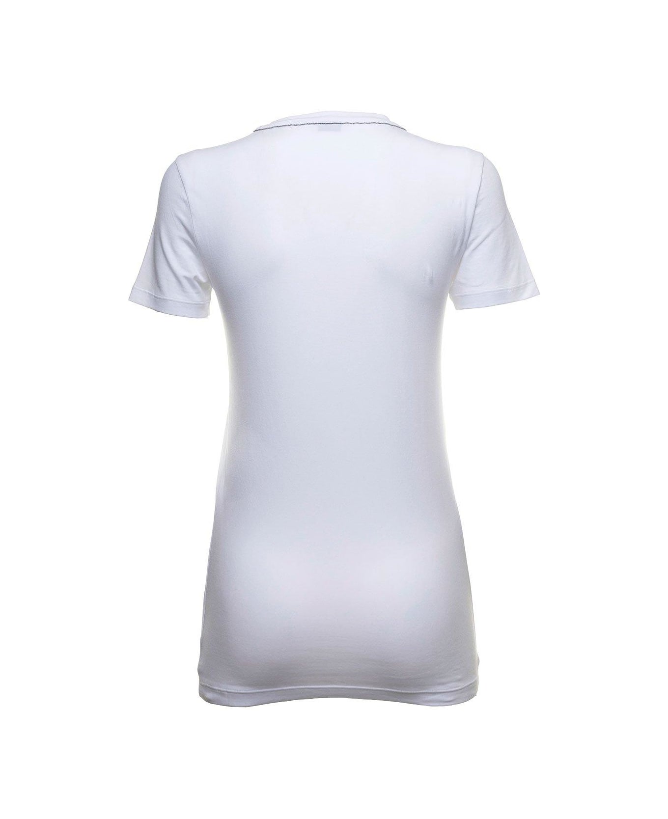 Brunello Cucinelli Plain Jersey T-shirt - Bianco