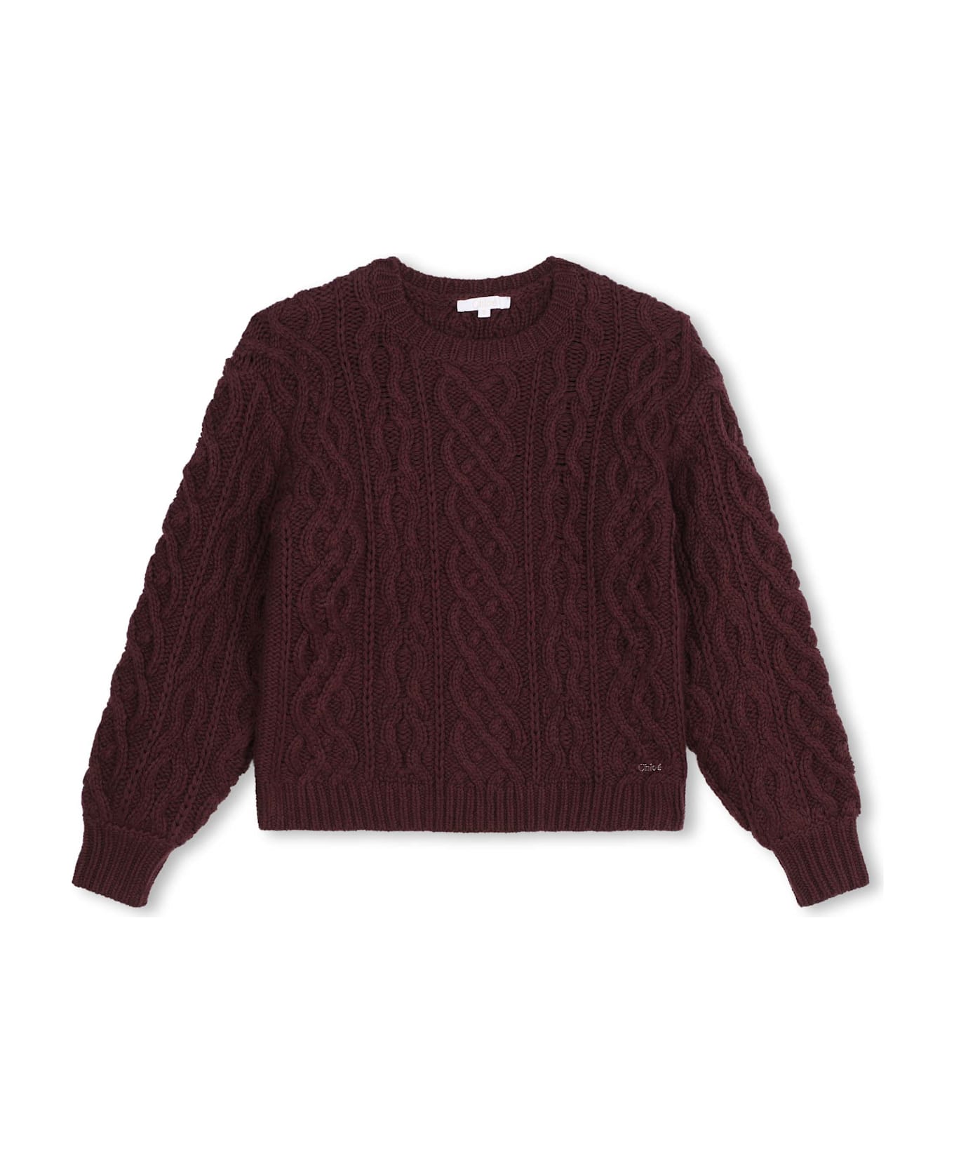 Chloé Maglione Intrecciato - D Bordeaux
