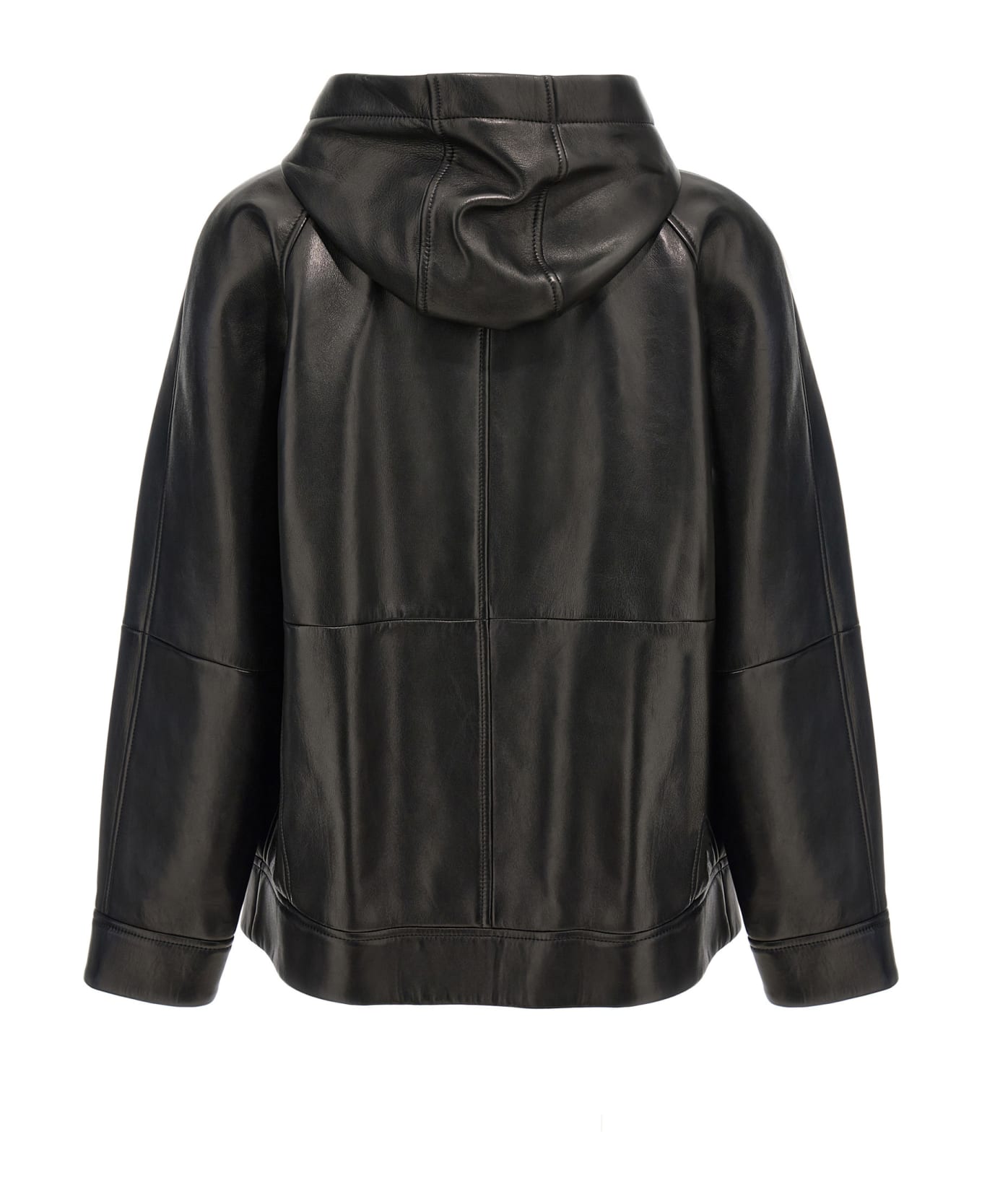 Brunello Cucinelli 'monile' Hooded Jacket - Black