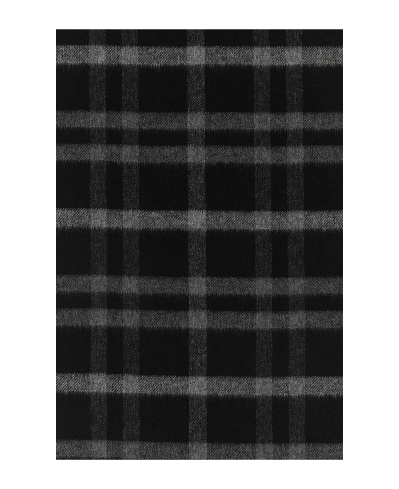 Saint Laurent Embroidered Silk Blend Scarf - BLACKIVORY