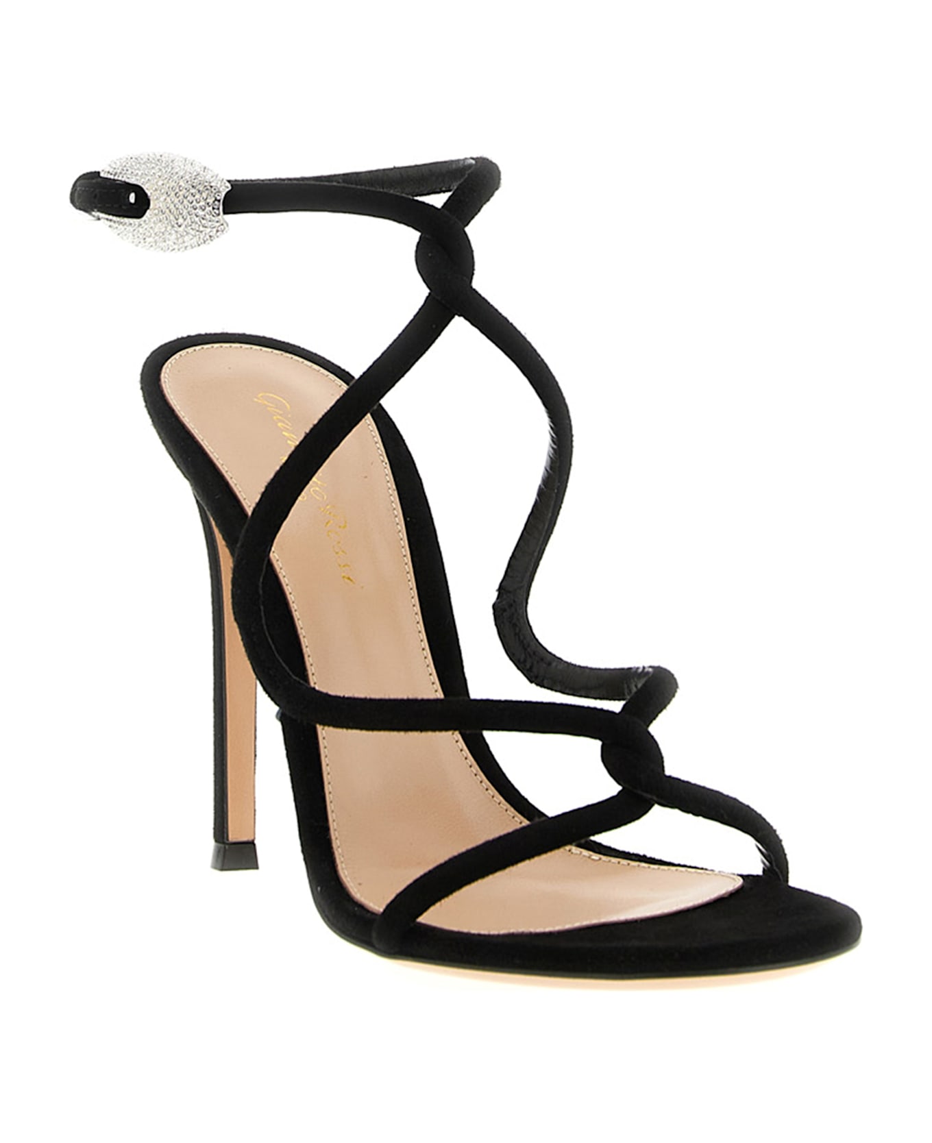 Gianvito Rossi 'mamba Crystal' Sandals - Black  