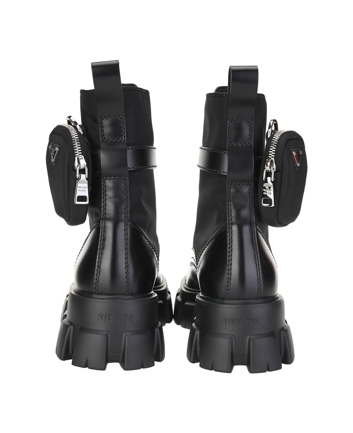 Prada Monolith Combat Boots - Nero ブーツ