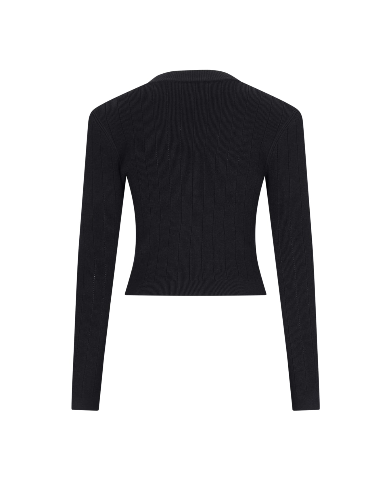 Balmain Short Knit Cardigan - Black  