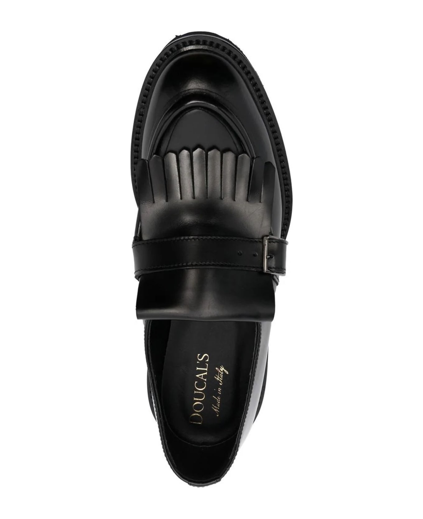 Doucal's Black Calf Leather Loafer - Nero