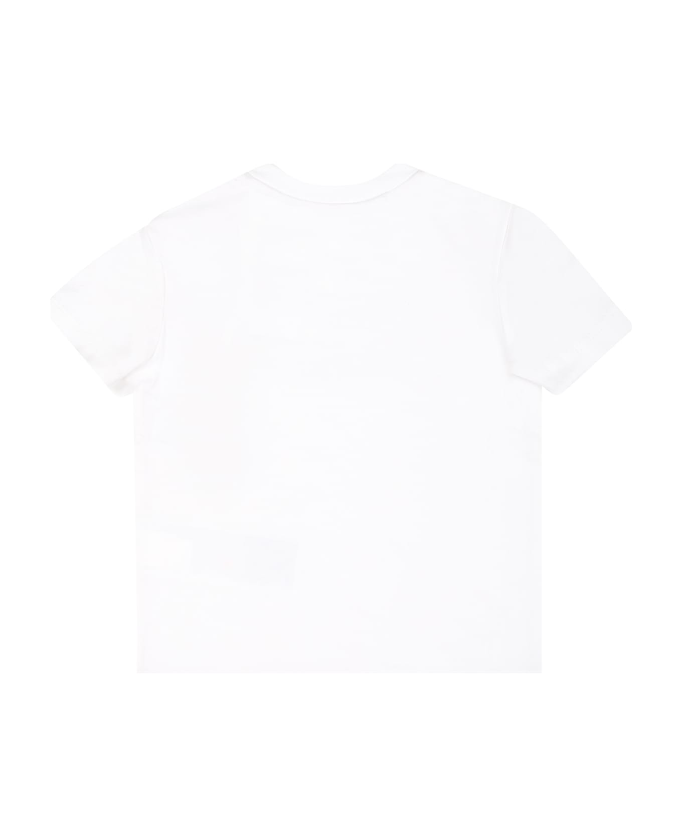 Tommy Hilfiger White T-shirt For Baby Boy With Logo - White