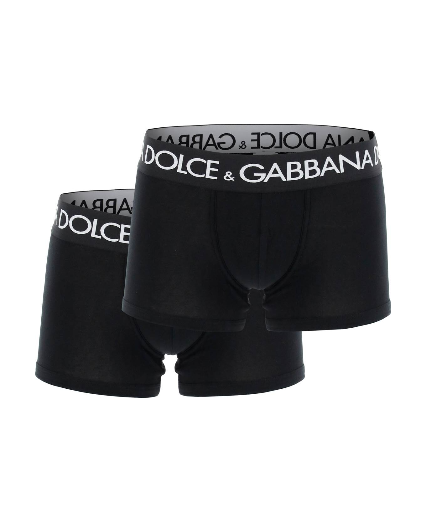 Dolce & Gabbana Bi-pack Underwear Boxer - NERO (Black)