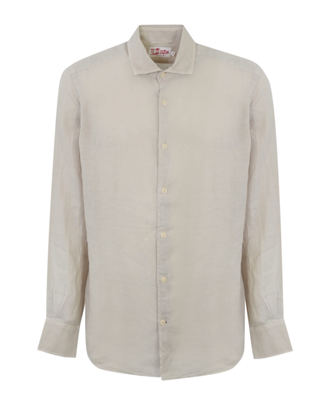 MC2 Saint Barth Pamplona Linen Shirt - Cream