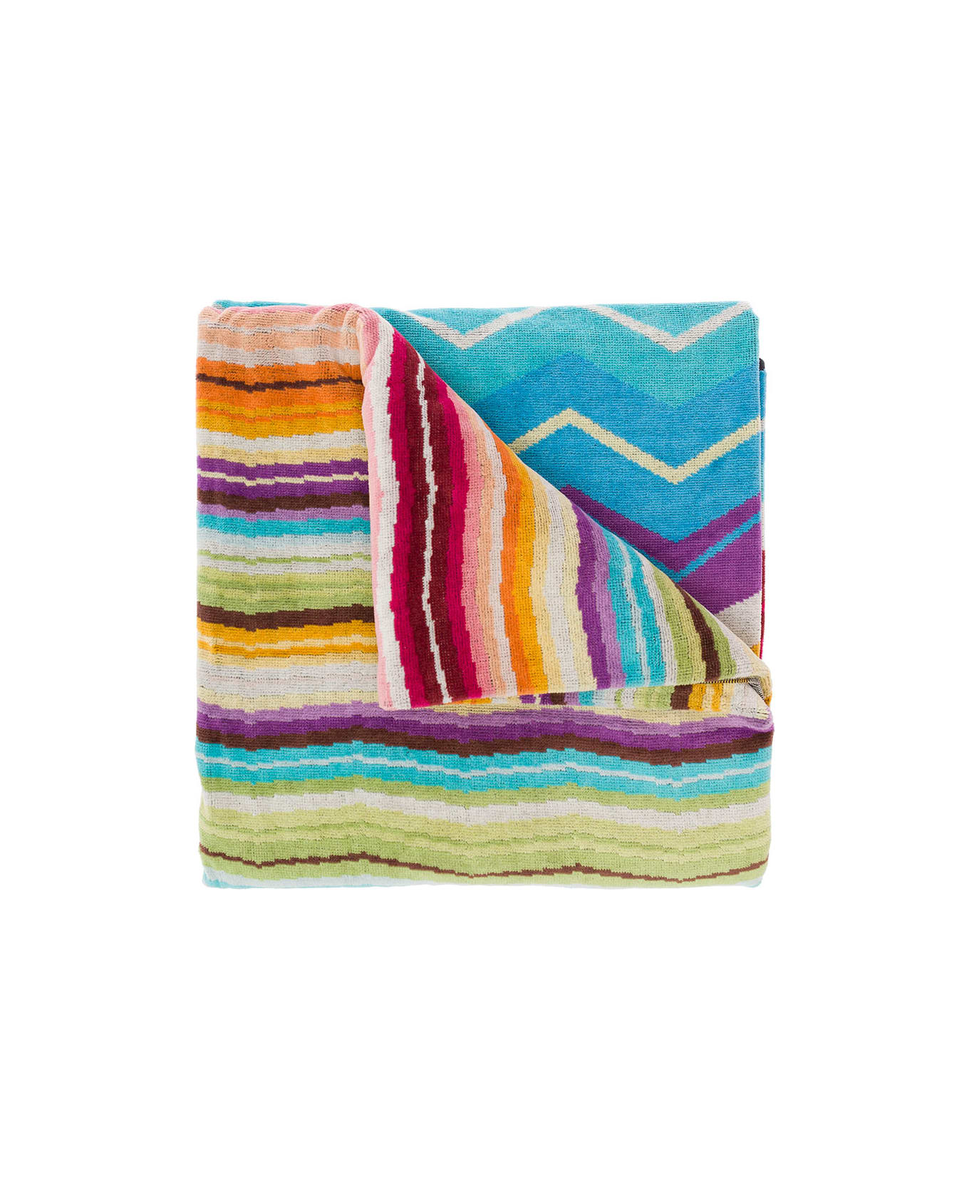 Missoni Home Multicolor Striped Cotton Beach Towel - Multicolor