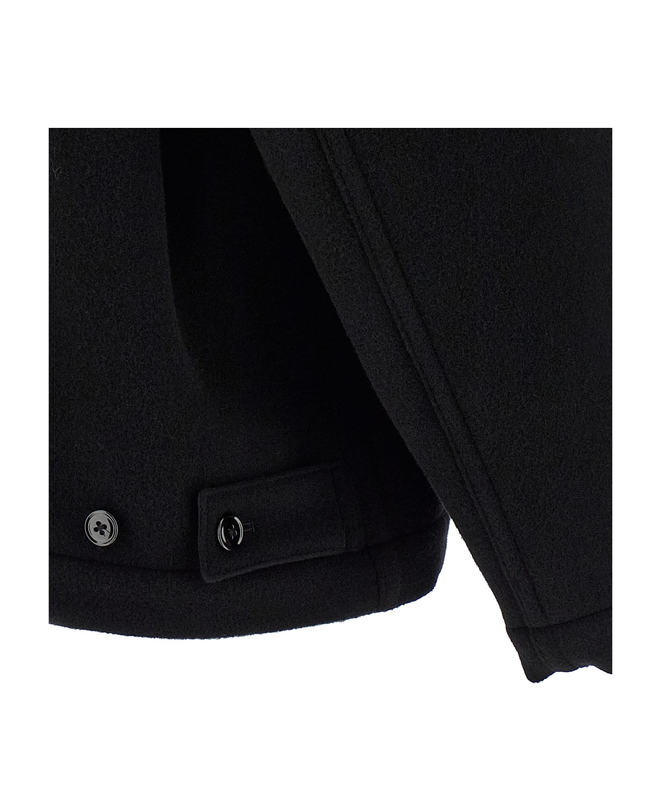 Lemaire 
boxy Peacoat
 Coat - Black  