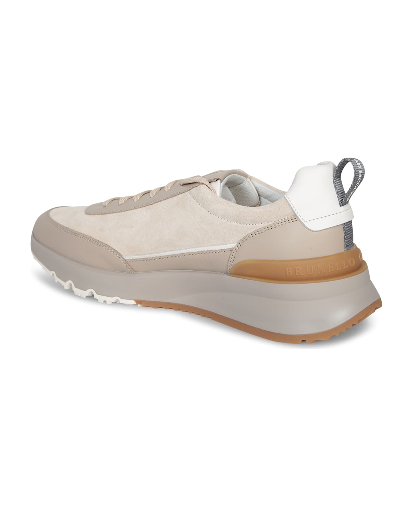 Brunello Cucinelli Beige Bimat Suede Sneakers - Beige