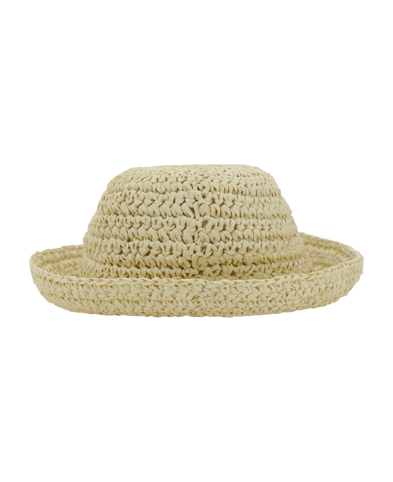 Ganni Summer Straw Hat - Almond Milk 帽子