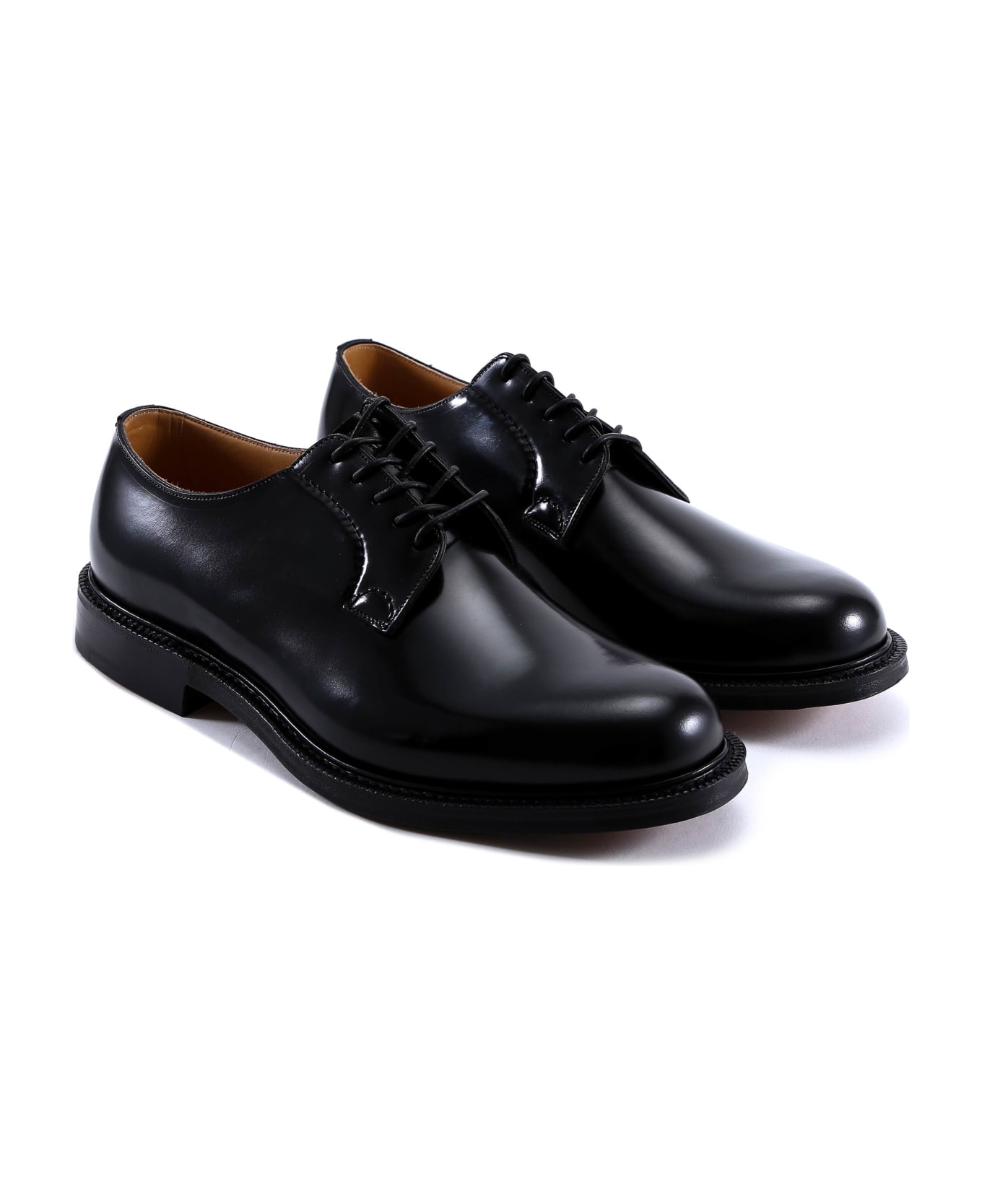 Church's Shannon Derby Shoes - Black ローファー＆デッキシューズ