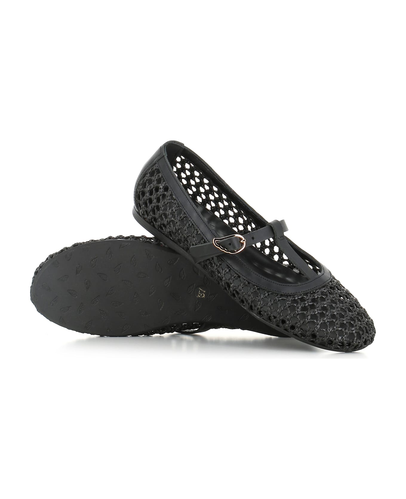 Ancient Greek Sandals Ballerin Aerati - Black