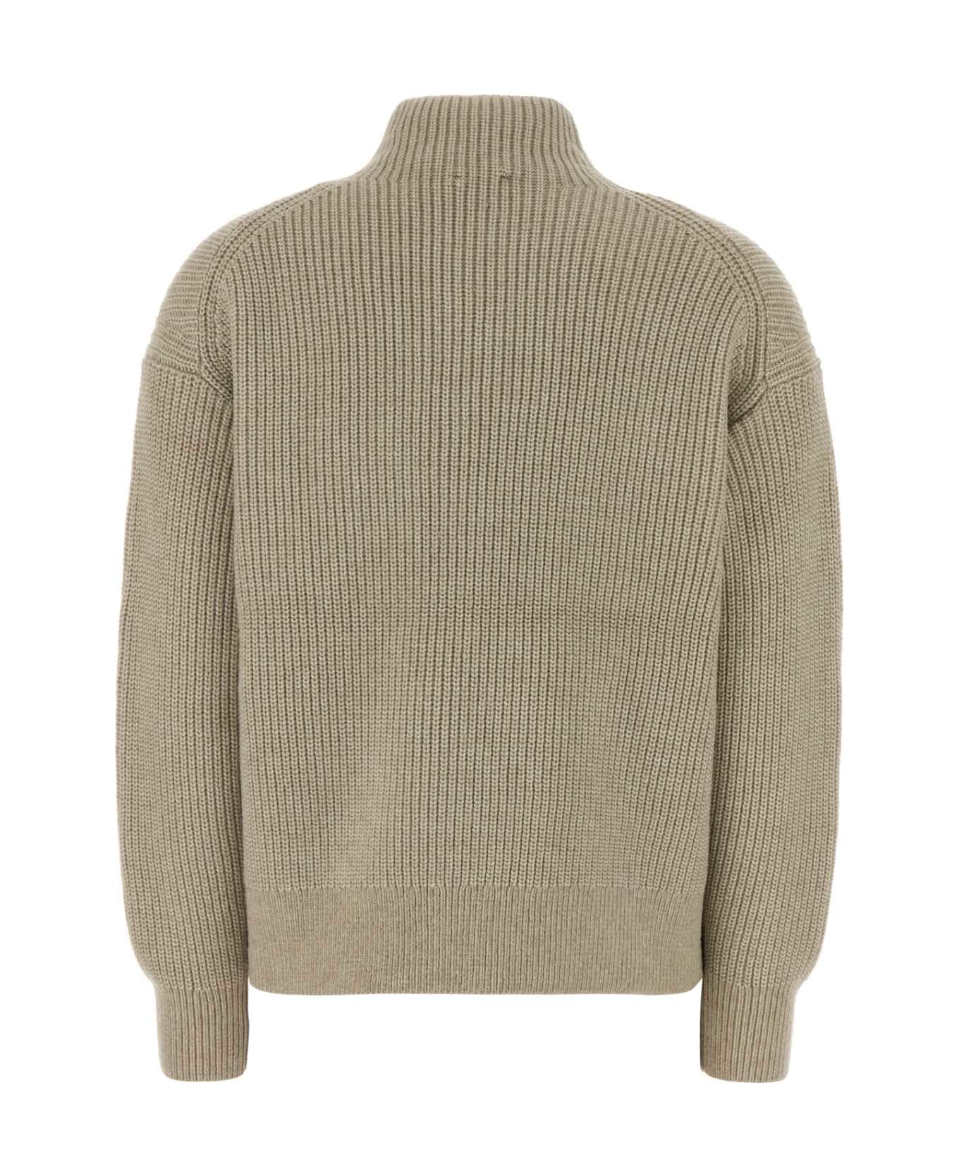 Calvin Klein Cappuccino Polyester Blend Sweater - ISLAND FOSSIL