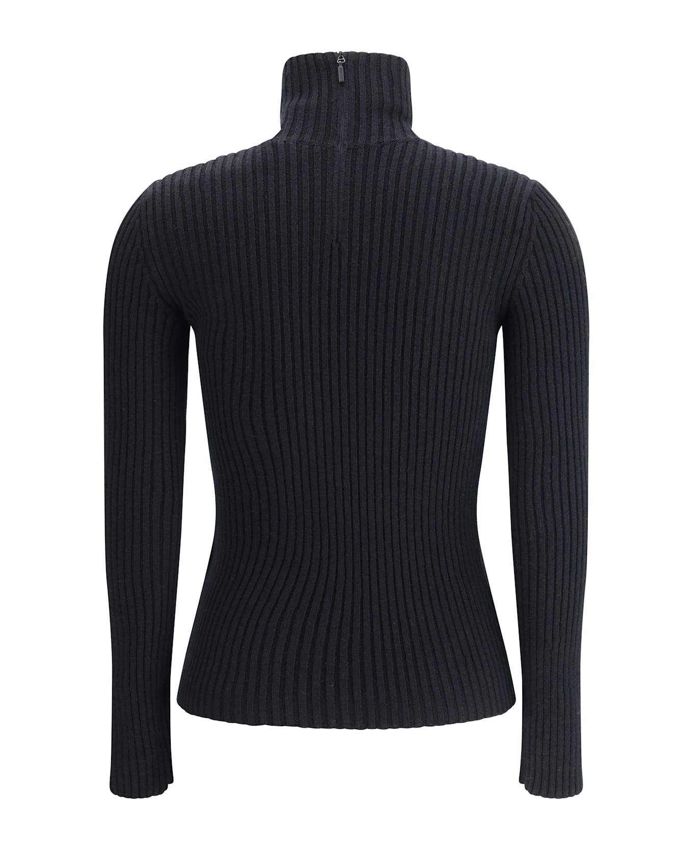 Max Mara Ribbed Long-sleeve T-shirt - Nero