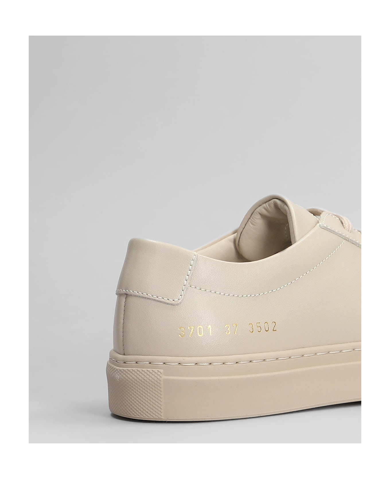 Common Projects Original Achilles Sneakers In Beige Leather - beige