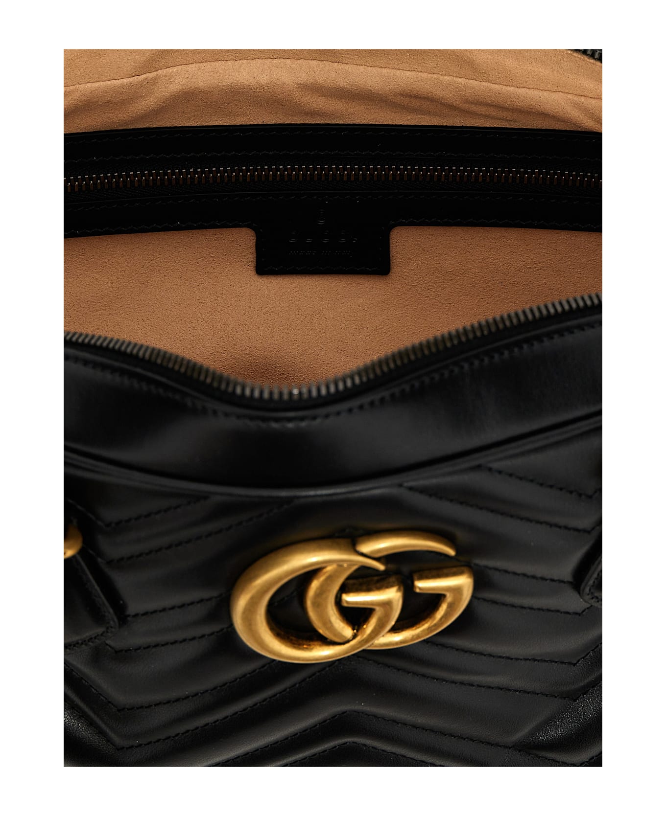 Gucci 'gg Marmont' Medium Handbag - Black  