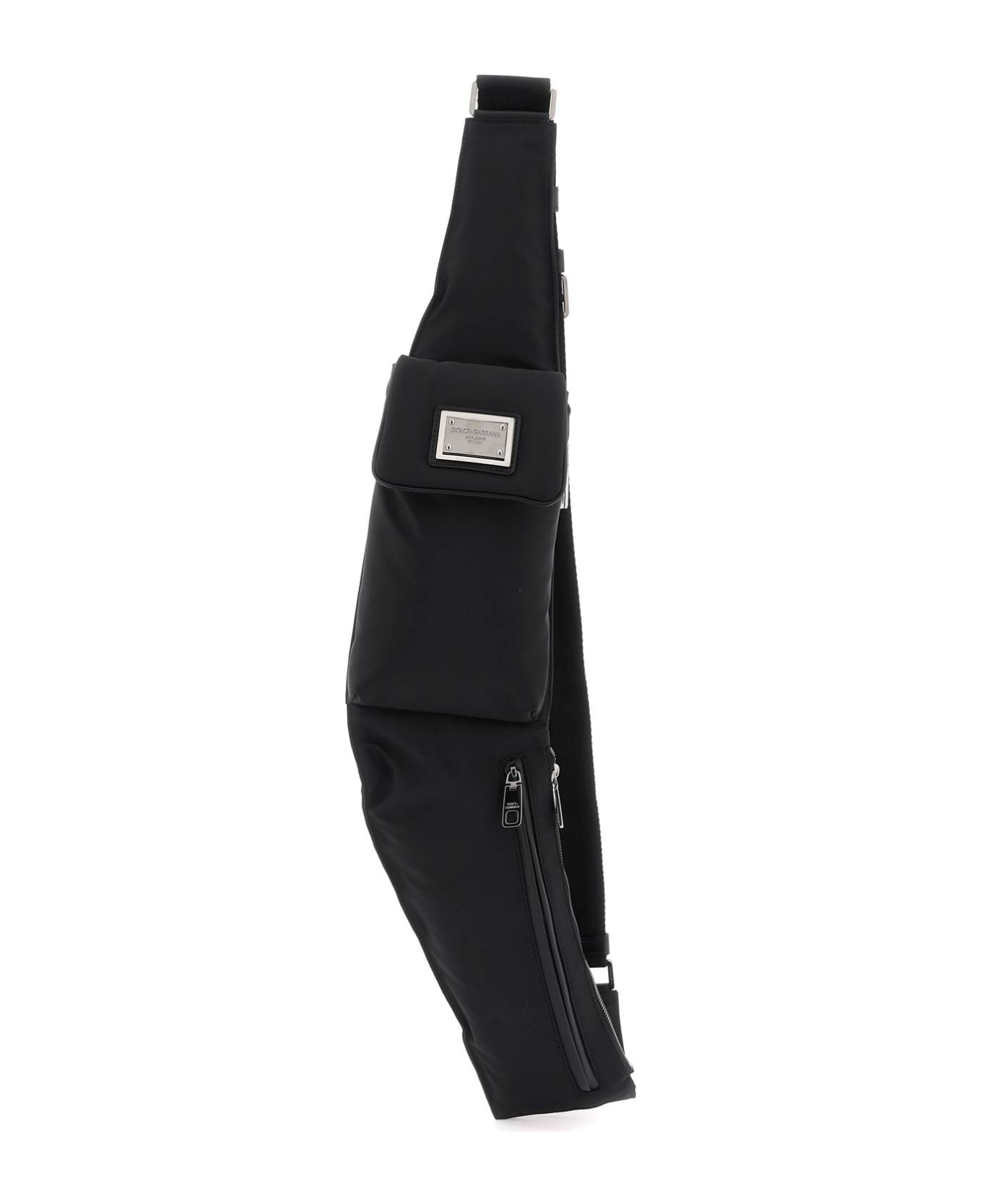 Dolce & Gabbana Nylon Belt Bag - black