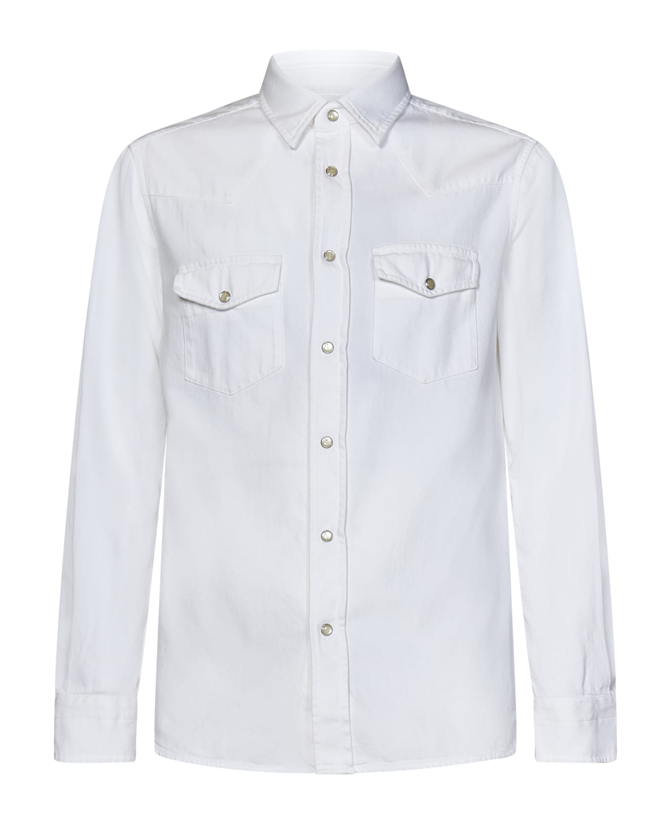 Tom Ford Patch Pocket Long-sleeved Shirt - White シャツ