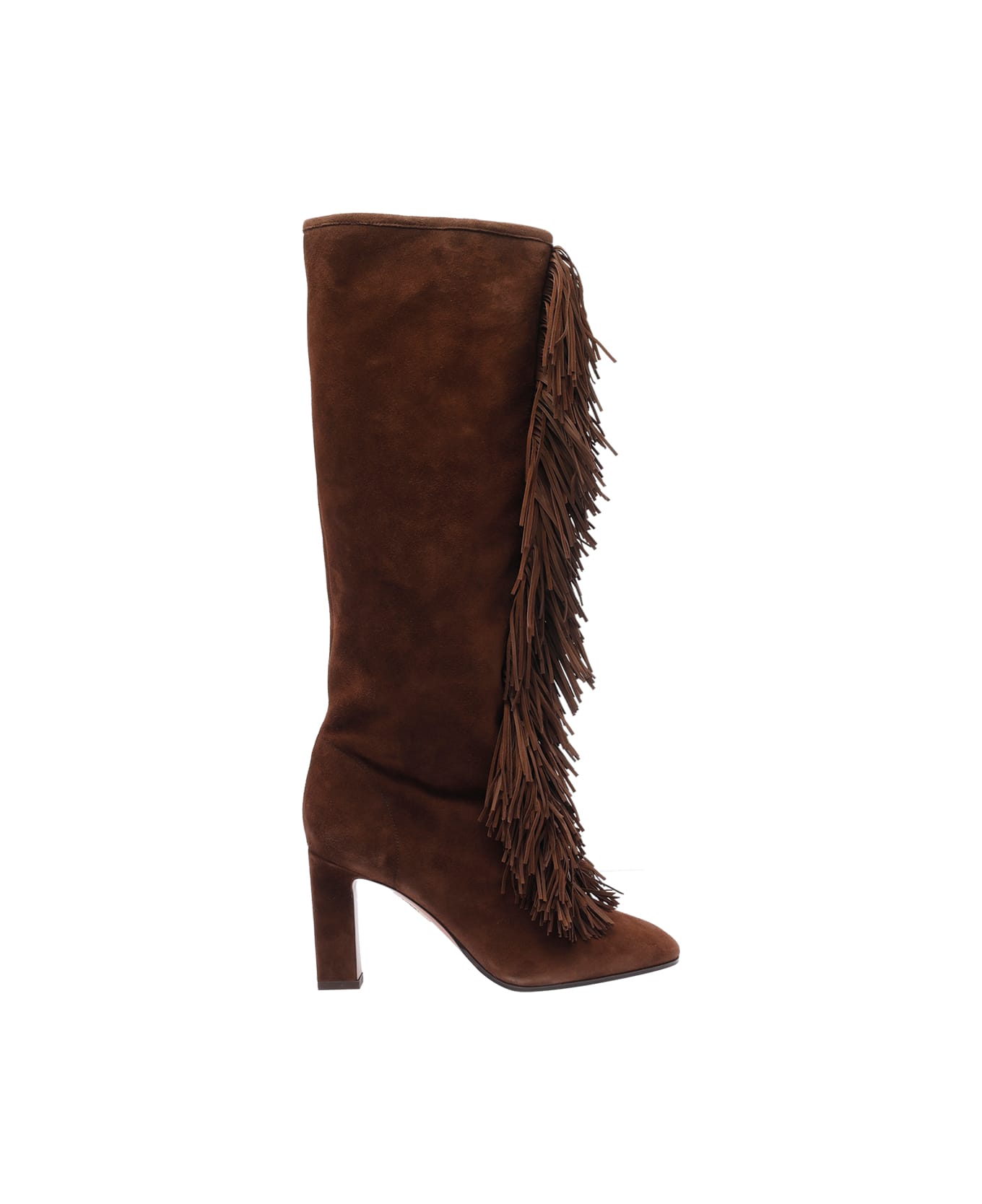 Aquazzura Gytane Pump Boots - Brown
