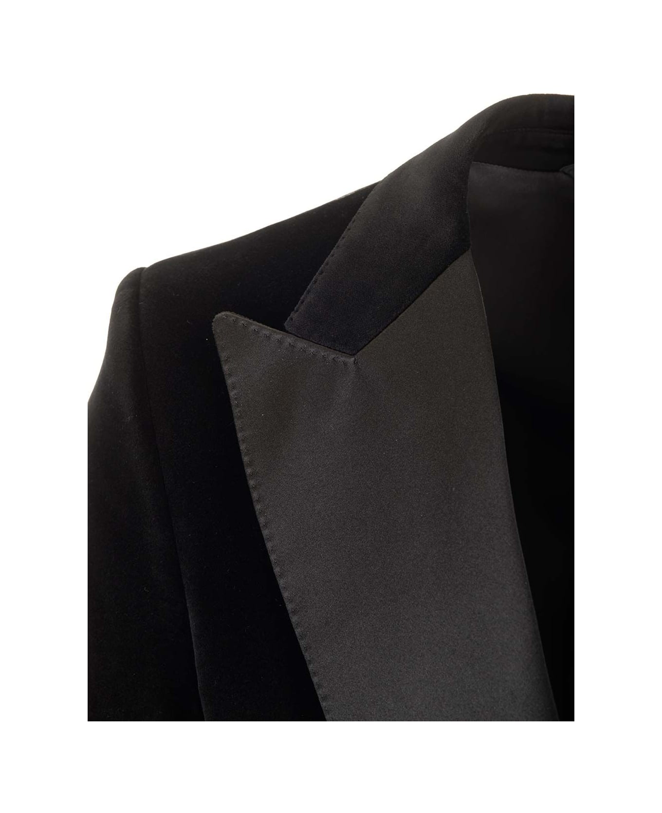 Dolce & Gabbana Velvet Tuxedo Jacket - Black