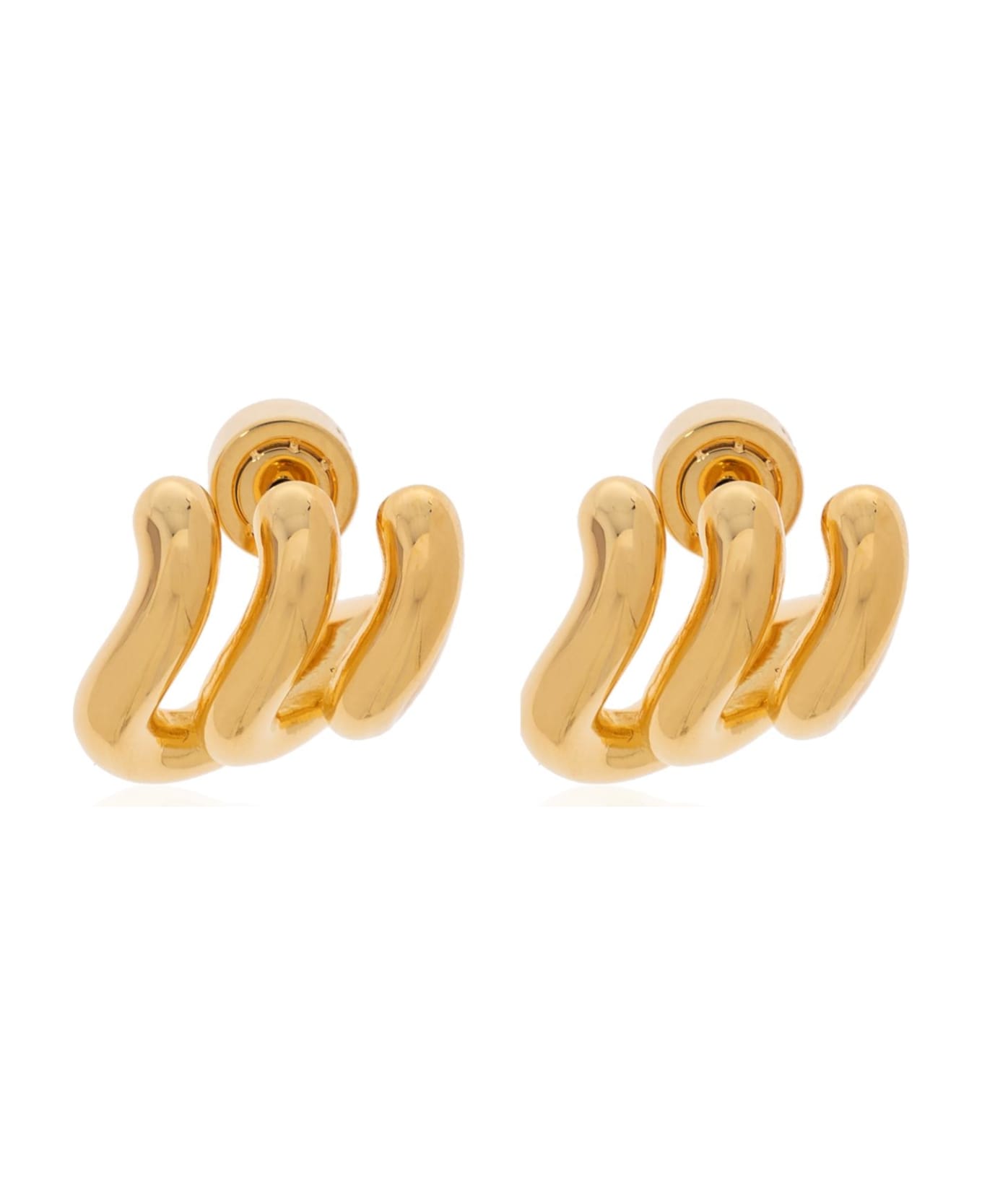 Balenciaga Brass Earrings - Shiny gold