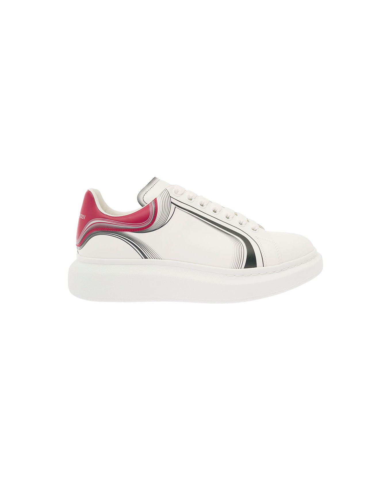 Alexander McQueen Sneakers With Oversized Sole And Graphic Details - Bianco