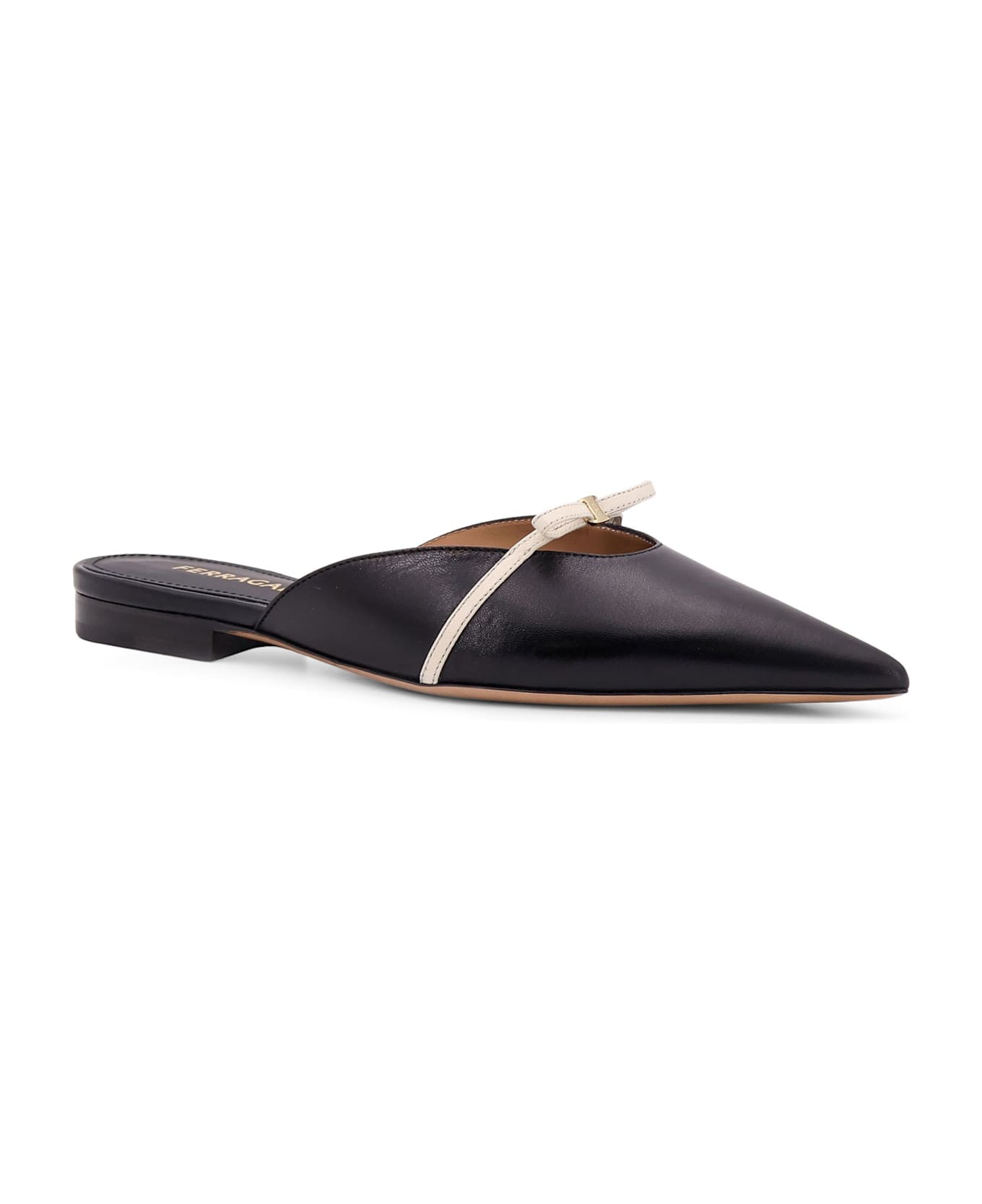 Ferragamo Giulye Leather Mule - Black