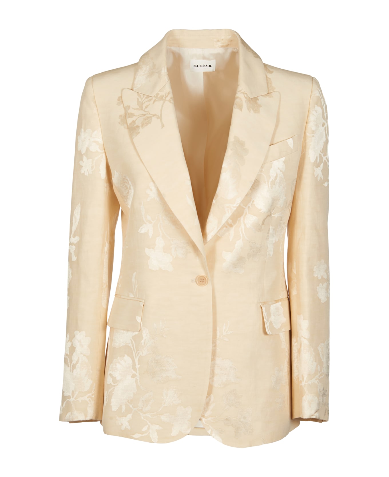 Parosh Single-buttoned Blazer - Bianco