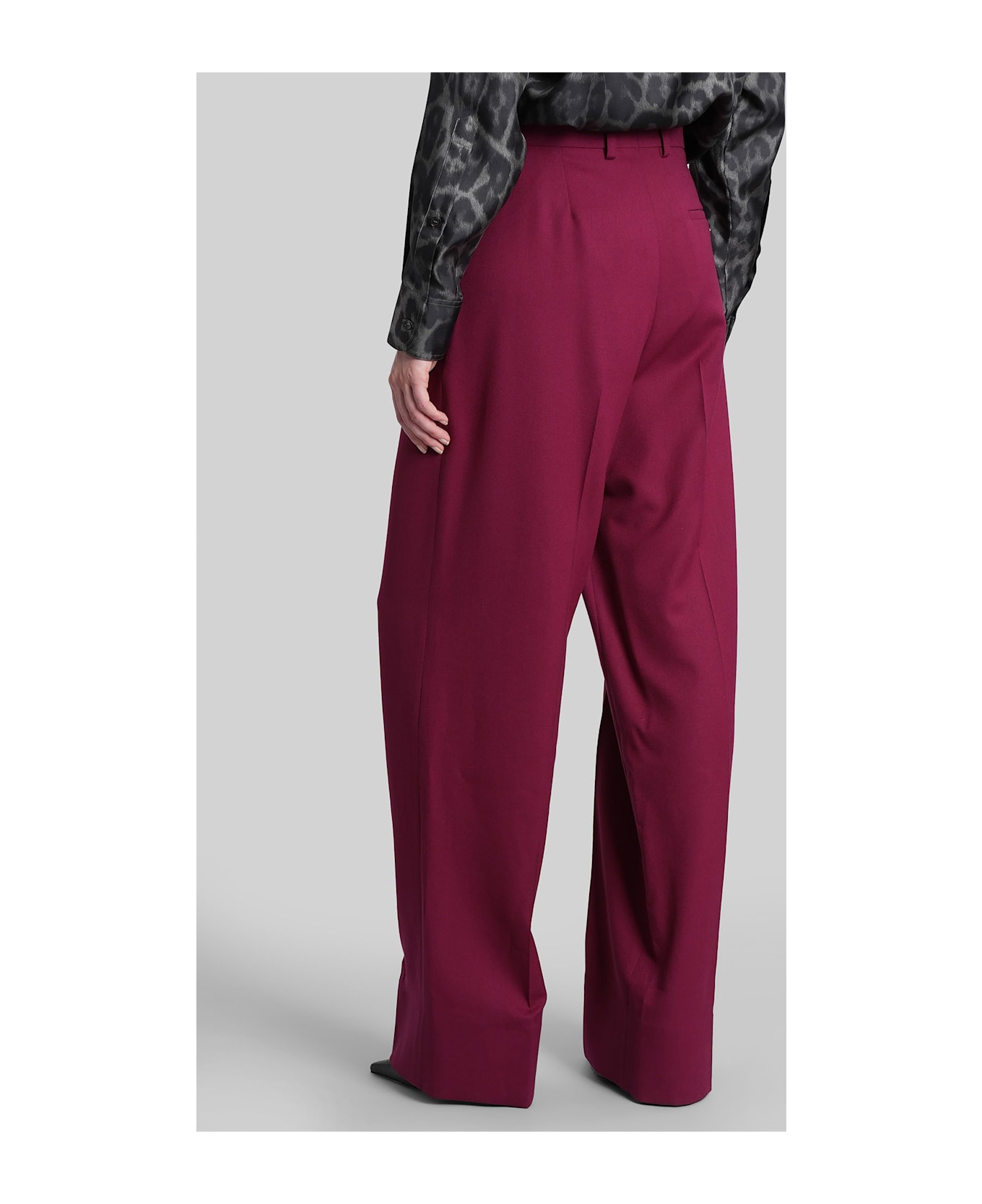 Stella McCartney Pants In Bordeaux Wool - bordeaux