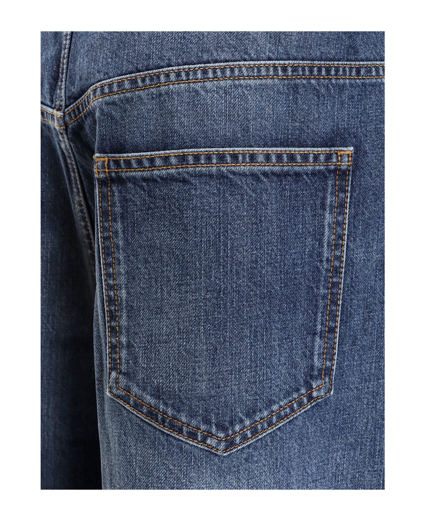 Givenchy Twisted Re-washed Denim Jeans - Blue