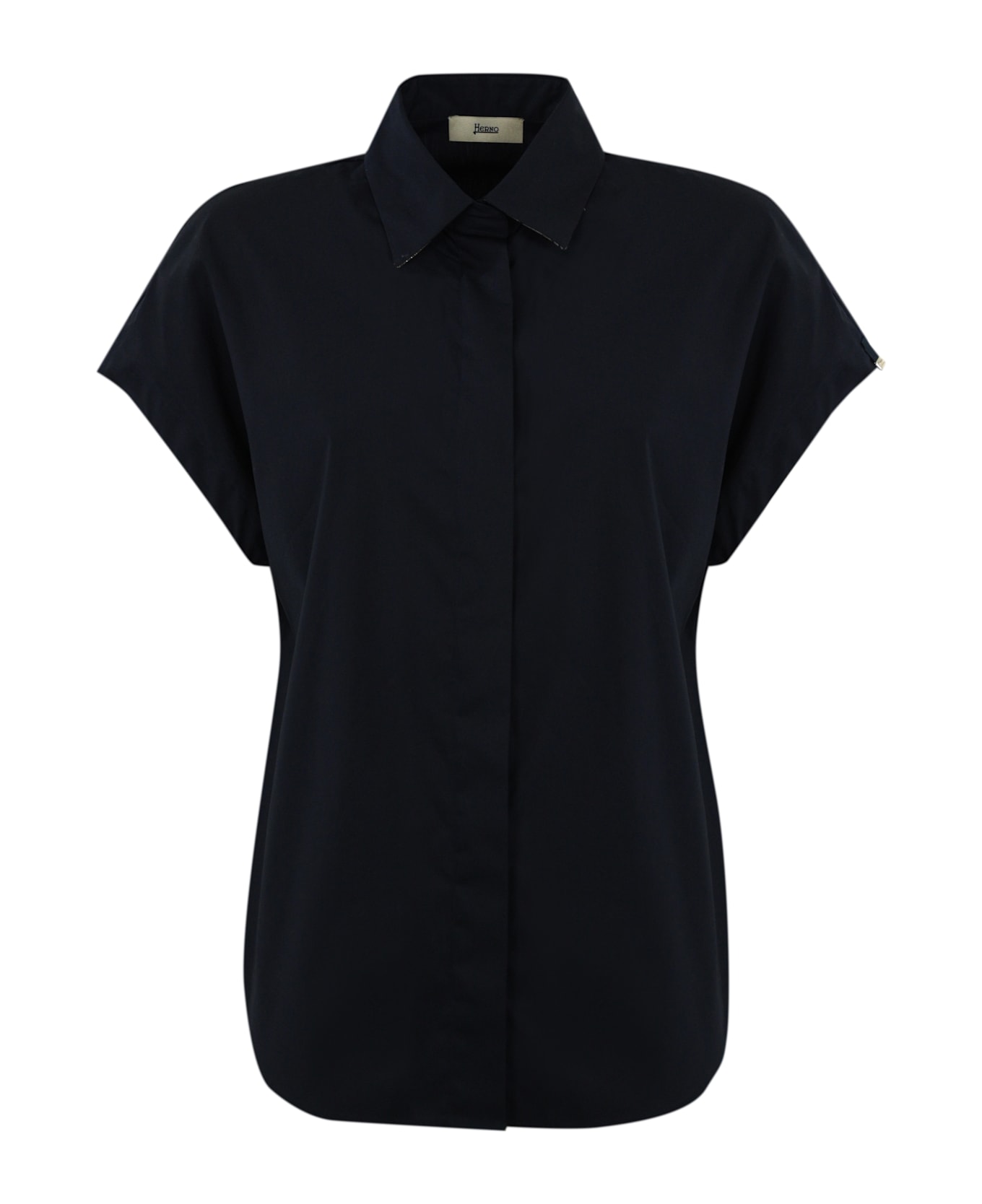 Herno Blue Poplin Shirt - Blu