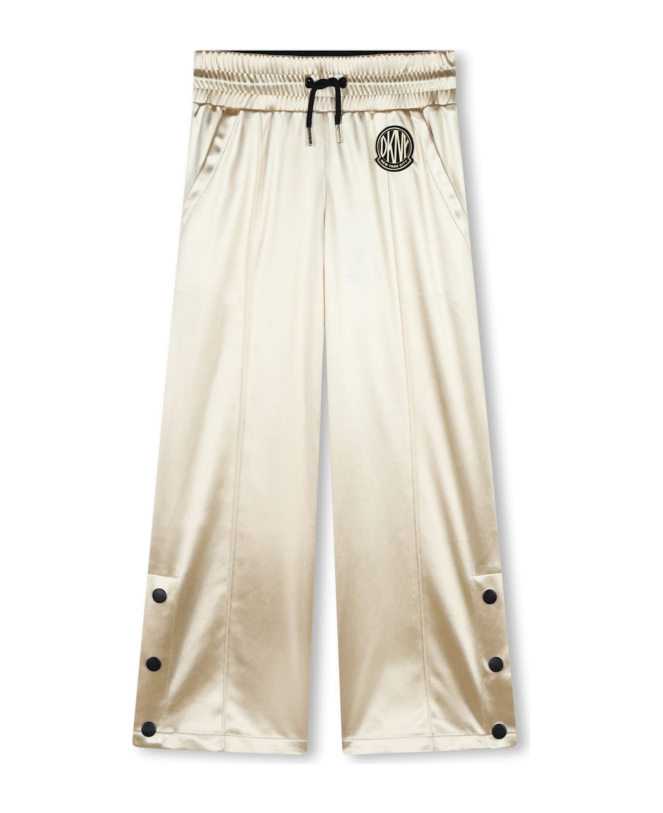 DKNY Pantaloni A Gamba Ampia - Gold